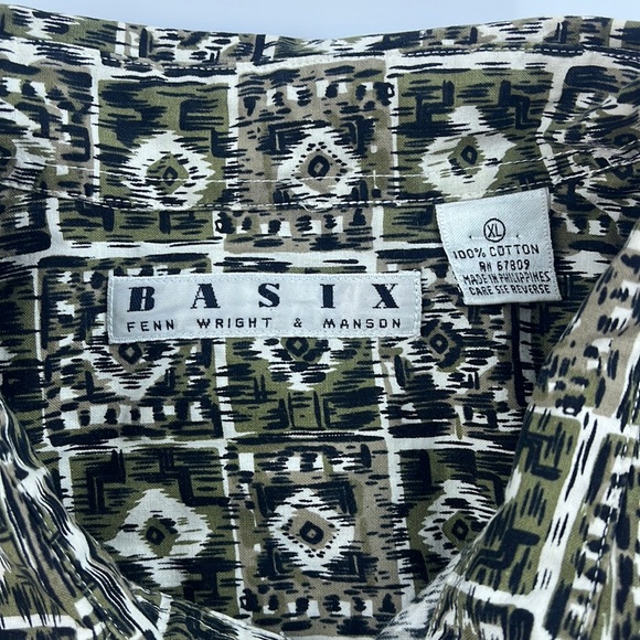 Basix Fenn Weight & Manson Printed Button Down Shirt S70-23 - Picture 2 of 5